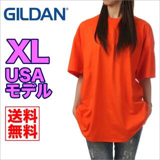 ギルタン(GILDAN)の【新品】ギルダン 半袖 Tシャツ XL オレンジ GILDAN 無地 レディース(Tシャツ(半袖/袖なし))