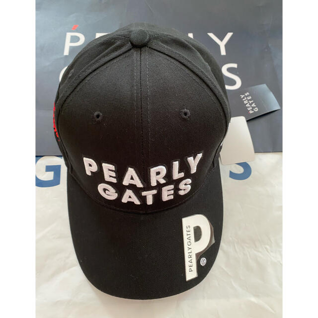 PEARLY GATES(パーリーゲイツ)のパーリーゲイツ  男女兼用キャップブラック メンズの帽子(キャップ)の商品写真