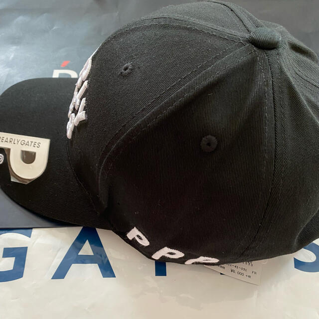 PEARLY GATES(パーリーゲイツ)のパーリーゲイツ  男女兼用キャップブラック メンズの帽子(キャップ)の商品写真