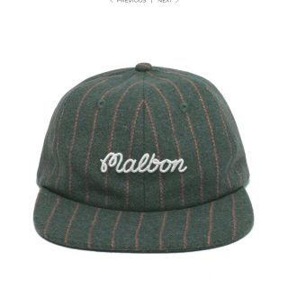 ビームス(BEAMS)の【Malbon golf】ヘリテージキャップ　ピンストライプ柄(ウエア)