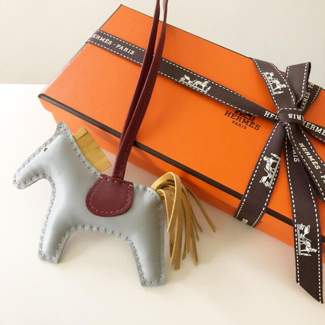 HERMES ロデオ ブルーグラシエ PM お馬 チャーム エルメス 新品