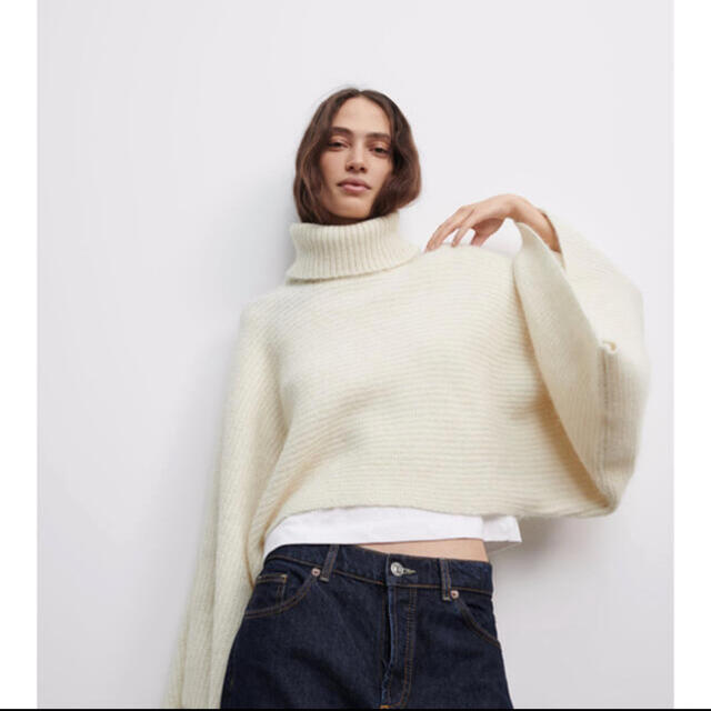 ZARA(ザラ)のZARA ザラ　ウール&アルパカブレンドニットセーター レディースのトップス(ニット/セーター)の商品写真