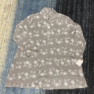 専用★ ライトグレー　花柄刺繍チュニック(チュニック)