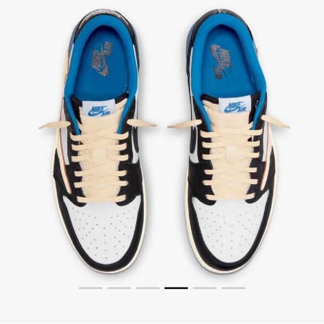 Travis Scott × Fragment エアジョーダン 1 LOW 27 メンズの靴/シューズ(スニーカー)の商品写真