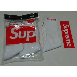 シュプリーム(Supreme)のSupreme Hanes Crew Socks White 1足 新品(ソックス)