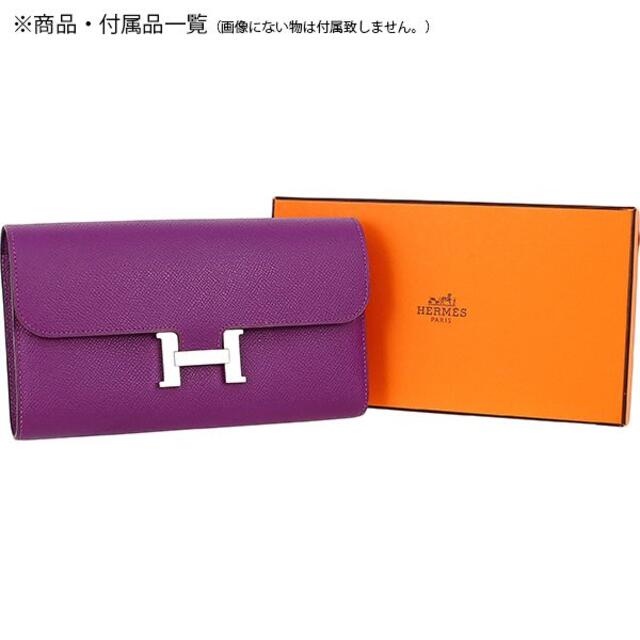 Hermes(エルメス)のHERMES 長財布 レディース パープル コンスタンス ロング 1124 レディースのファッション小物(財布)の商品写真