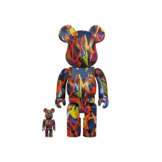 メディコムトイ(MEDICOM TOY)のレア 新品 BE@RBRICK KAWS TENSION 100% & 400%(その他)