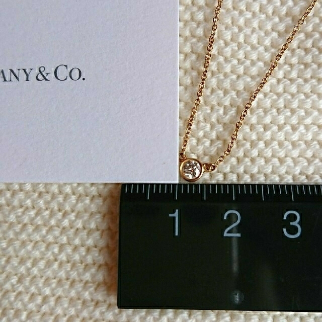 TIFFANY ティファニー バイザヤード イエローゴールド 0.14ct 特売