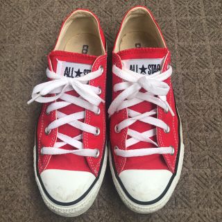 コンバース(CONVERSE)のconverse レッド　ローカット(スニーカー)