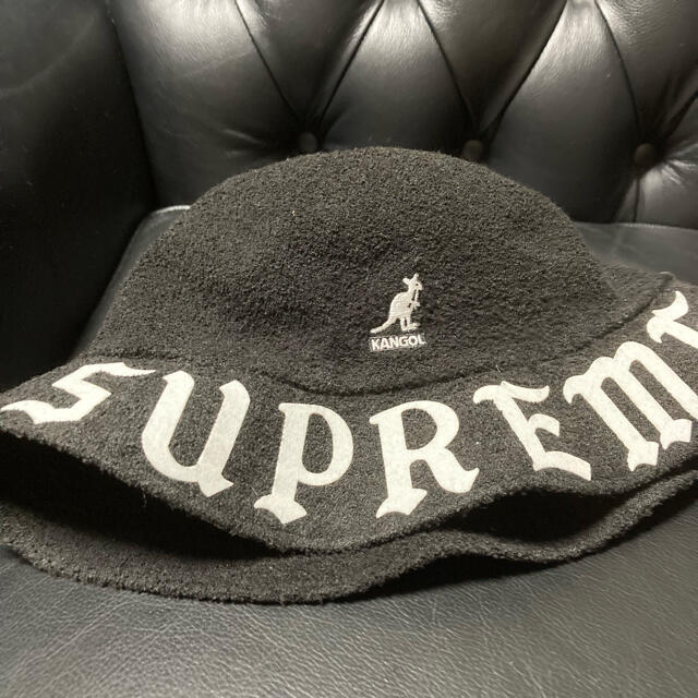 帽子supreme  シュプリームカンゴール　バケハ　ハット　黒