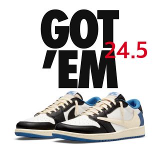 ナイキ(NIKE)のNIKE AIRJORDAN1LOW Travis Scott fragment(スニーカー)