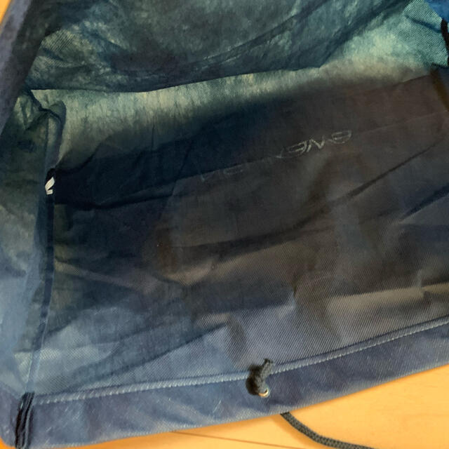 ふとんの西川　ふとん用大型エコバッグ　不織布　紺×無地　38.5×58×16.5 レディースのバッグ(エコバッグ)の商品写真