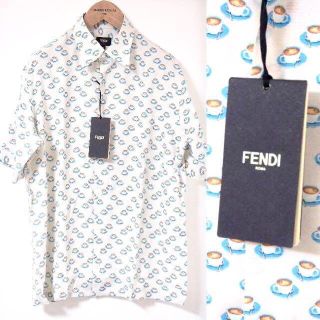 フェンディ(FENDI)のFENDI 柄シャツ 38(シャツ)