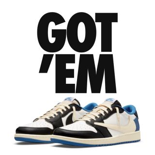 ナイキ(NIKE)のエアジョーダン1LOW OG SP Travis Scott×Fragment(スニーカー)