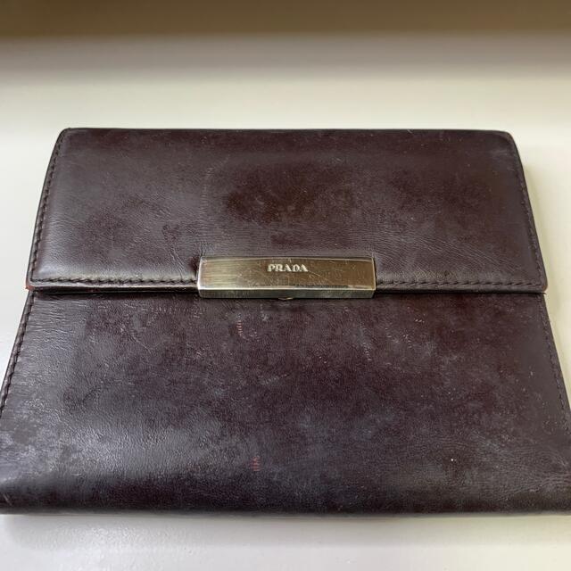 PRADA(プラダ)のPRADA プラダ折り財布　中古　本物 メンズのファッション小物(折り財布)の商品写真