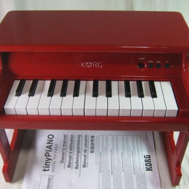 KORG tinyPIANO タイニーピアノ ミニ鍵盤25鍵 レッド 楽器の鍵盤楽器(電子ピアノ)の商品写真