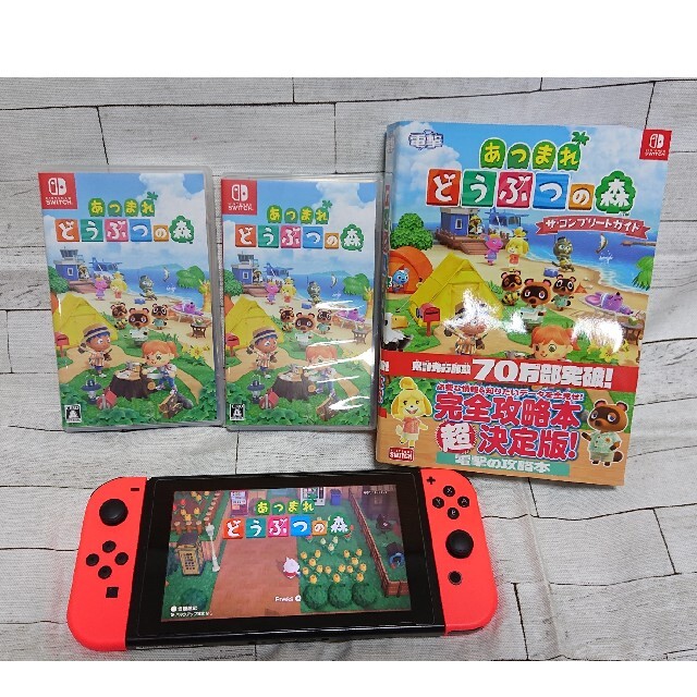 あつまれ どうぶつの森 Switch ソフト2本 攻略本セット あつまれ どうぶつの森 Switch ソフト2本 攻略本セット