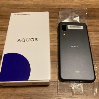 アクオス(AQUOS)のAQUOS sense3 basic ブラック(スマートフォン本体)