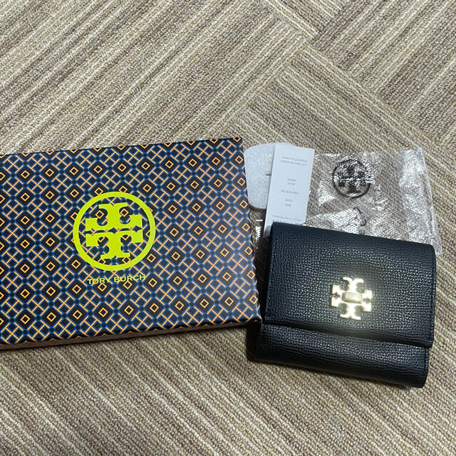 トリーバーチ三つ折り財布ブラック（箱付き） | フリマアプリ ラクマ