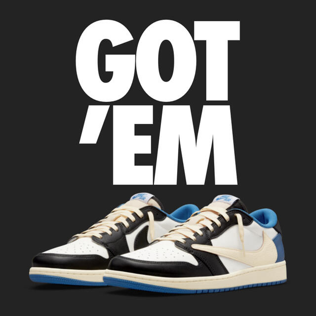 TRAVIS SCOTT×FRAGMENT×AIR JORDAN 1 LOW