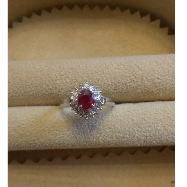 ルビー、ダイヤリング レディースのアクセサリー(リング(指輪))の商品写真