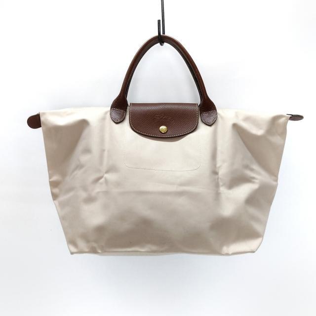 LONGCHAMP(ロンシャン)のロンシャン - ベージュ×ダークブラウン レディースのバッグ(ハンドバッグ)の商品写真