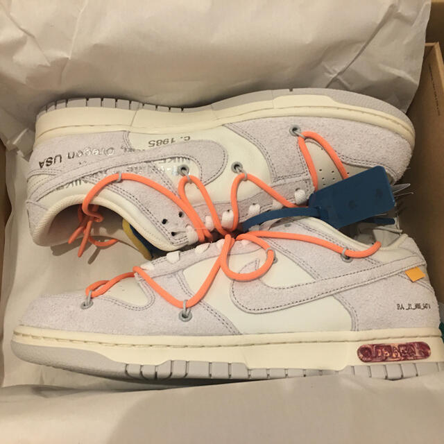 27.5cm Nike Dunk Low Off-White Lot 19
