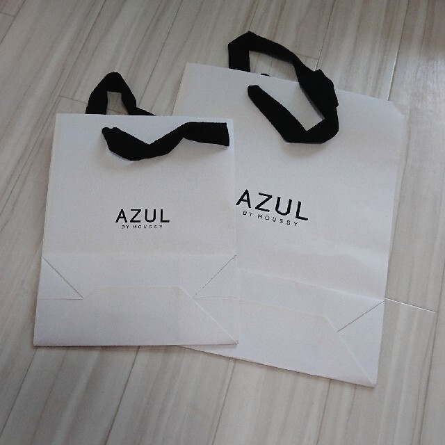 AZUL by moussy(アズールバイマウジー)のAZUL by moussy ショップ袋《大、小》 レディースのバッグ(ショップ袋)の商品写真