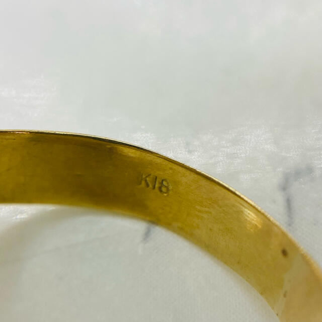 【中古品】 K18 ヘビリング 22号  4.8g［154］ メンズのアクセサリー(リング(指輪))の商品写真