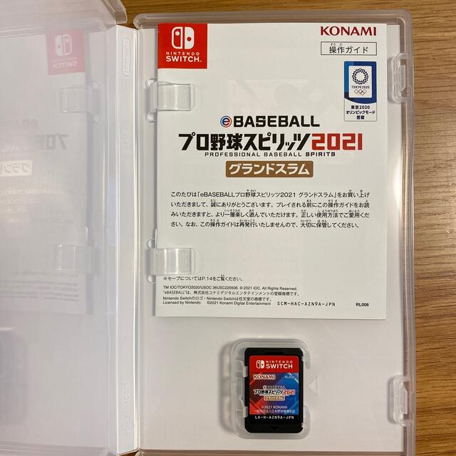 KONAMI(コナミ)のeBASEBALL プロ野球スピリッツ2021 グランドスラム Switch エンタメ/ホビーのゲームソフト/ゲーム機本体(家庭用ゲームソフト)の商品写真