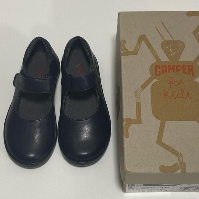 CAMPER(カンペール)の新品 カンペール キッズ Camper Spiral Comet 26 ネイビー キッズ/ベビー/マタニティのキッズ靴/シューズ(15cm~)(スリッポン)の商品写真