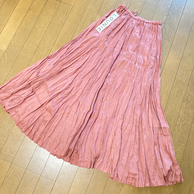 LOUNIE(ルーニィ)の新品未使用タグ付き LOUNIE ルーニィ　 洗える　リネンボリュームスカート　 レディースのスカート(ロングスカート)の商品写真