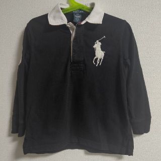 ポロラルフローレン(POLO RALPH LAUREN)の★えみ様専用★ポロラルフローレン 長袖ラガーシャツ  黒 4T 110～120(Tシャツ/カットソー)