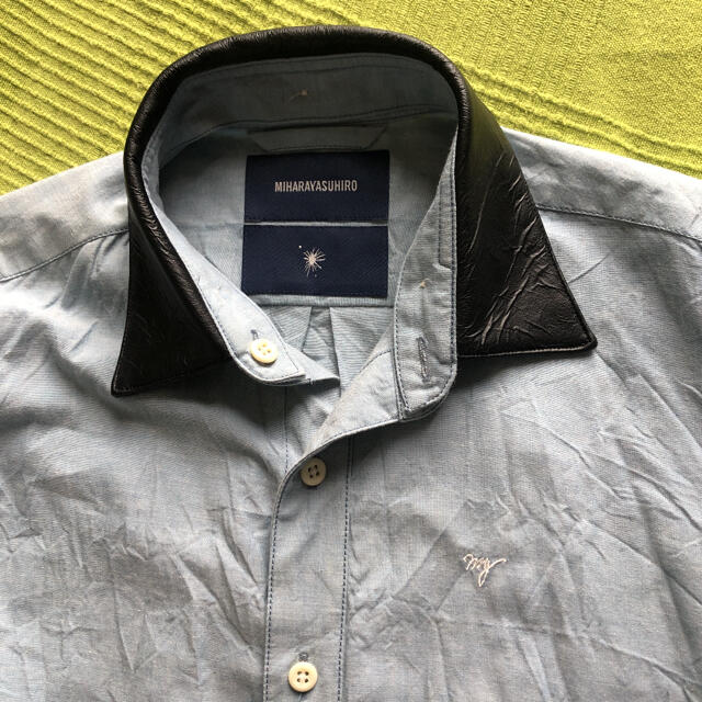 MIHARAYASUHIRO(ミハラヤスヒロ)のミハラヤスヒロ　レザーオックスフォードシャツ メンズのトップス(シャツ)の商品写真
