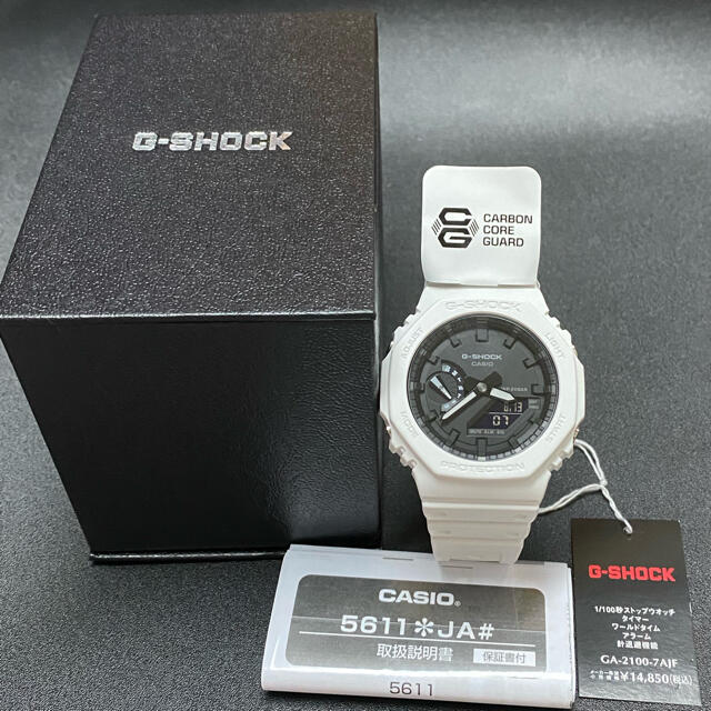 新品　国内正規品　送料無料　 G-SHOCK GA-2100-7AJF ホワイト