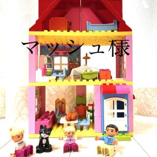 レゴ(Lego)の美品　LEGOデュプロ　ピンクハウス(積み木/ブロック)