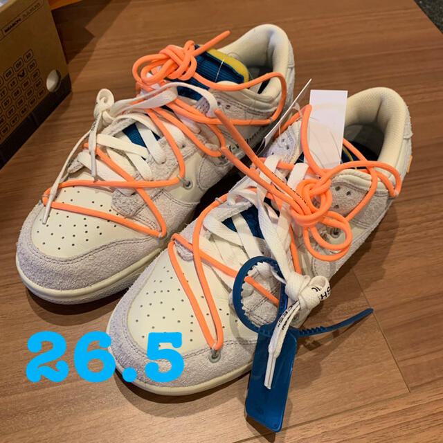 OFF-WHITE Nike Dunk Low 26.5コメントお待ちしてます