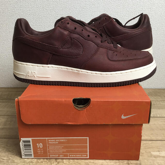 新品未使用 WMNS NIKE AIR FORCE 1 LOW RED WOOD