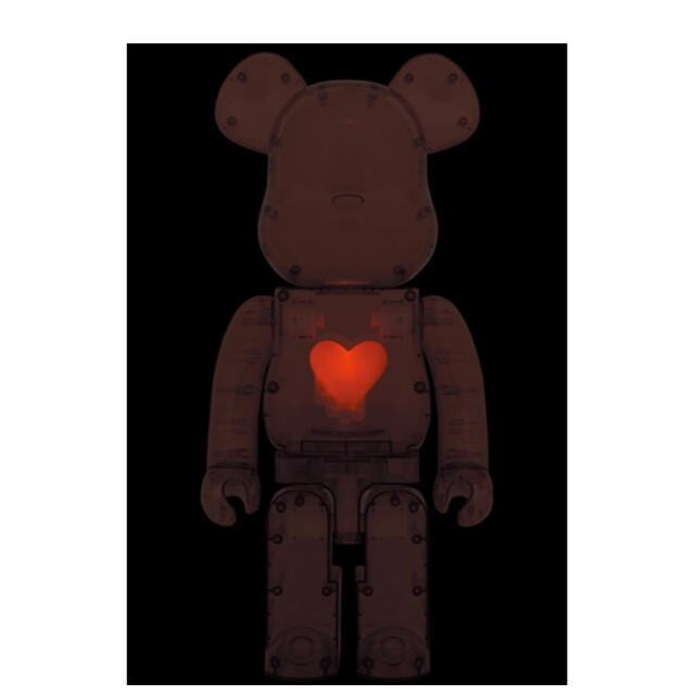 キャラクターグッズBE@RBRICK Clear Red Heart 1000％