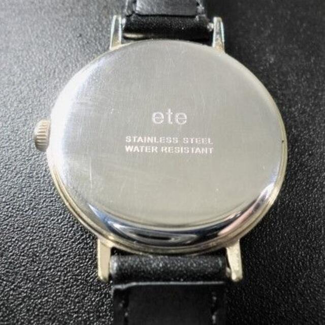 ete(エテ)の【稼働美品】　ete ボーイフレンドウォッチ　4Pダイヤ入り　電池ベルト交換済 レディースのファッション小物(腕時計)の商品写真