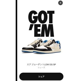 ナイキ(NIKE)のくんくん様専用　Travis Scott Fragment Air Jordan(スニーカー)