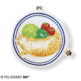 フェリシモ(FELISSIMO)のフェリシモ 猫部 猫まんまがま口ポーチ(ポーチ)