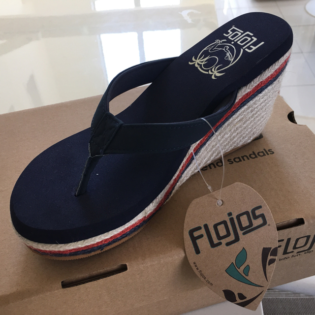 サンダル  FLOJOS(フロホース) HORIZON 612 NAVY/RED レディースの靴/シューズ(サンダル)の商品写真