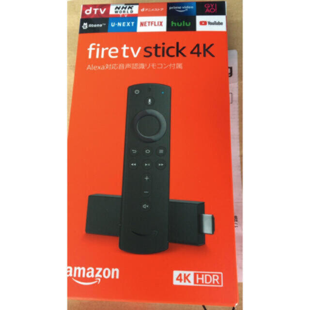 アマゾンFire TV Stick 4K Alexa対応音声認識リモコン付 スマホ/家電/カメラのテレビ/映像機器(その他)の商品写真