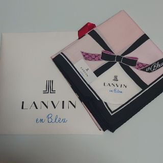 ランバン(LANVIN)のランバン  LANVIN メンズ  ハンカチレディース 綿100％新品(ハンカチ/ポケットチーフ)