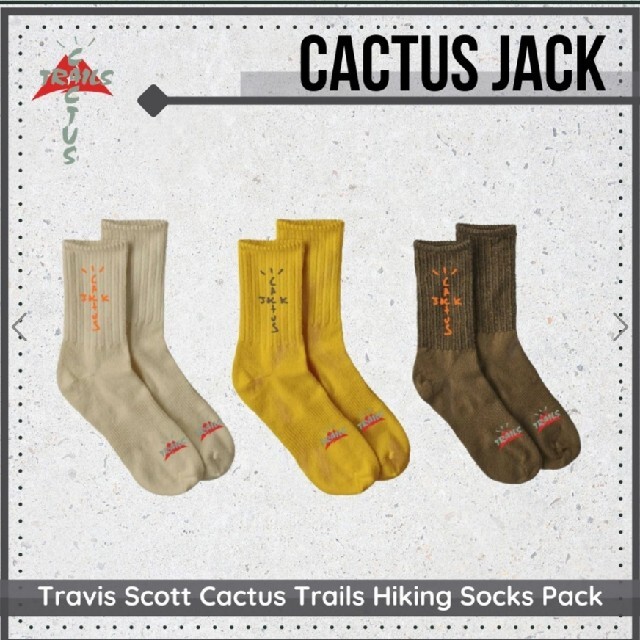 メンズtravis scott cactus trails hiking socks