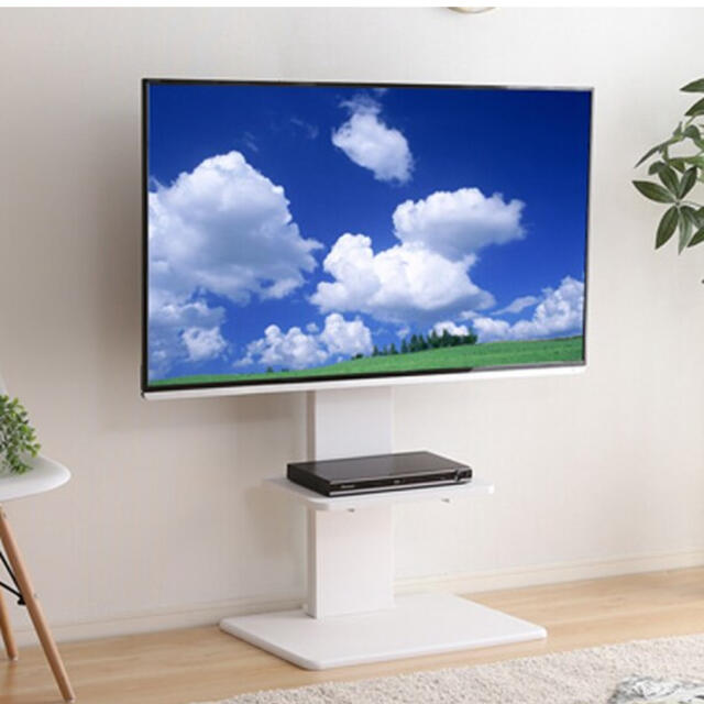 ニトリ - 【棚付き】お部屋広々 首振り壁寄せテレビスタンドS-WAT
