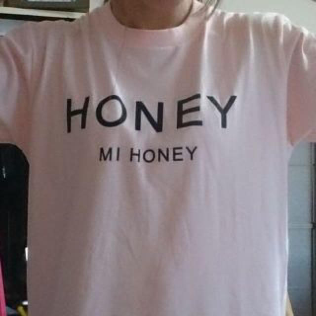 Honey mi Honey(ハニーミーハニー)のHONEY MI HONEYロゴTシャツ♡ピンク♡ レディースのトップス(Tシャツ(半袖/袖なし))の商品写真