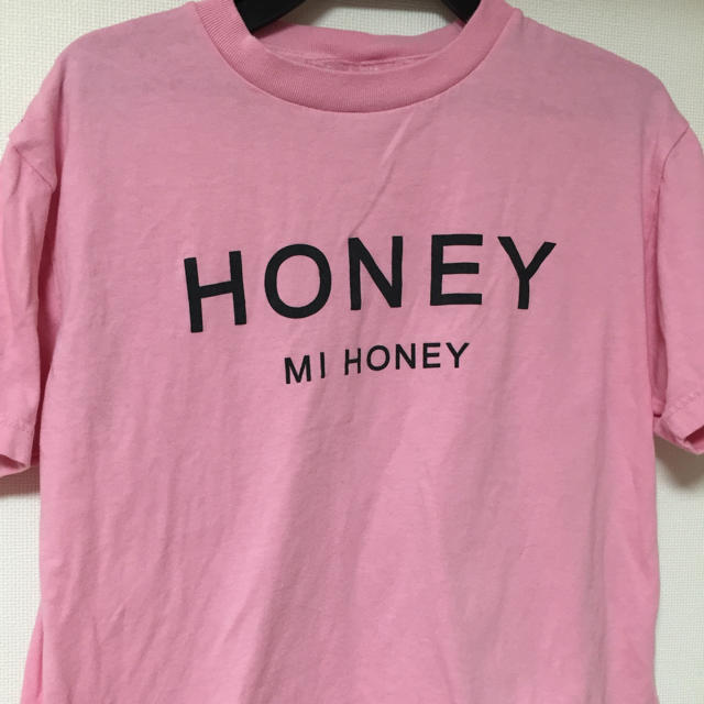 Honey mi Honey(ハニーミーハニー)のHONEY MI HONEYロゴTシャツ♡ピンク♡ レディースのトップス(Tシャツ(半袖/袖なし))の商品写真