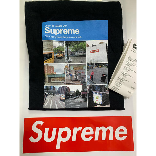 Supreme Verify Tee 黒 Lサイズ